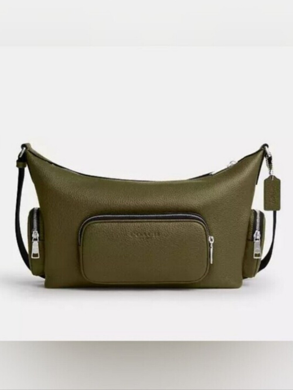 NWT Coach Medium Earth Green Finn  Crossbody Bag